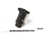 FMA Short Vertical Grip for M-L SYS BK TB1281-BK